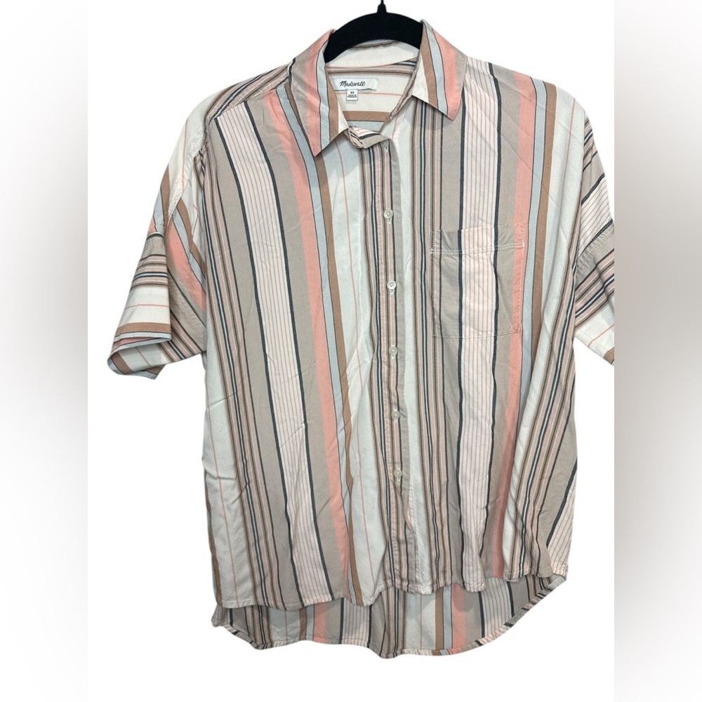 Madewell Courier Shirt in Aldwin Stripe Women's XS